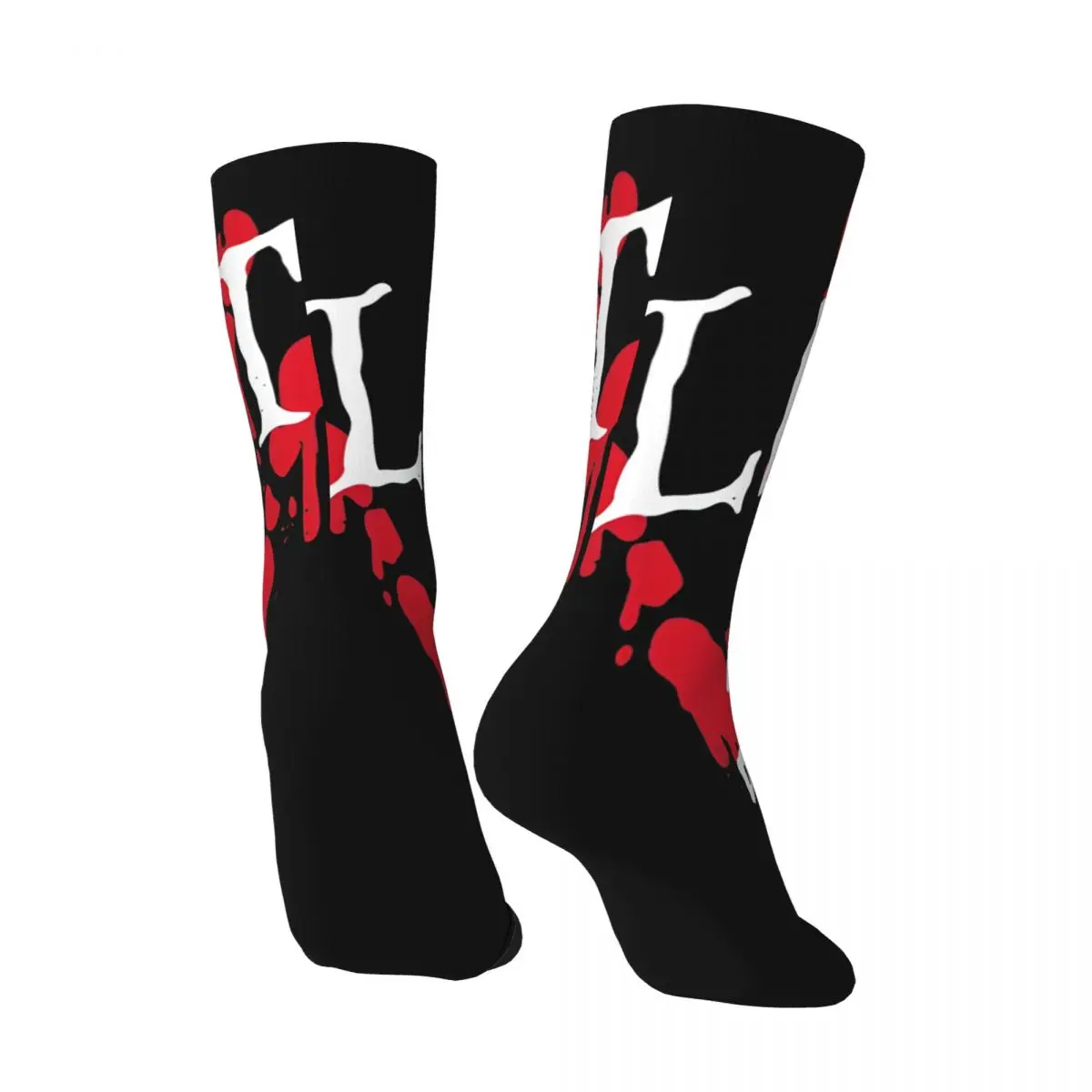 Funny Happy Bloody Men's Socks Vintage Harajuku L-Left 4 Dead Hip Hop Novelty Pattern Crew Crazy Sock Gift Printed