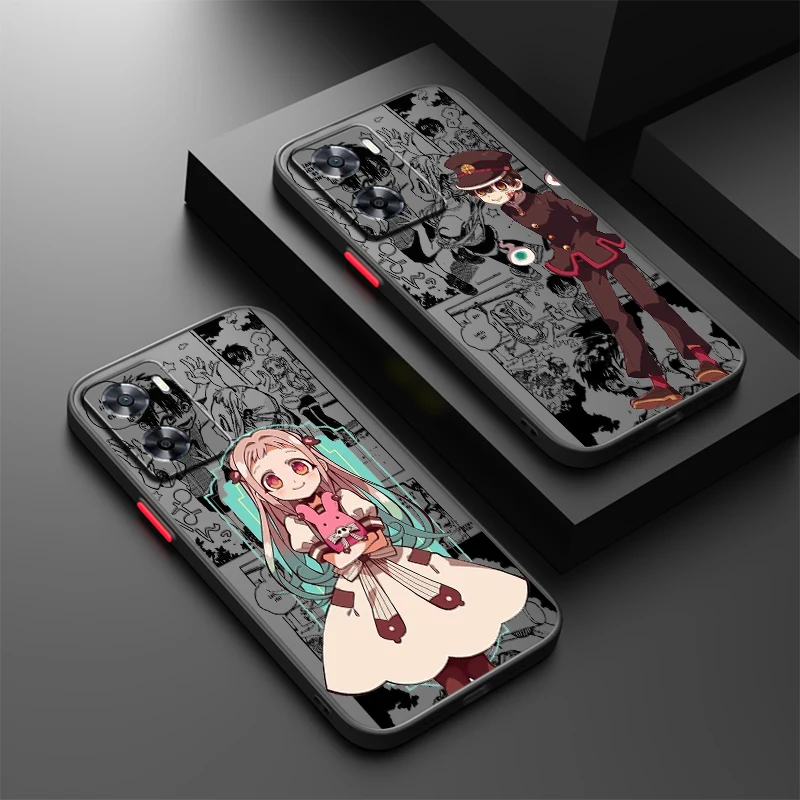 Toilet Bound Hanako Kun Anime Frosted Translucent For OPPO X5 X3 A54S A5 A94 A16 A53S A57 A74 A72 A96 A98 A78 5G TPU Phone Case