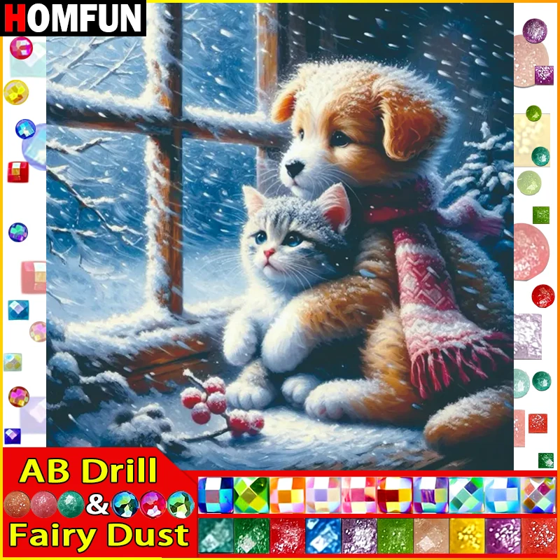 HOMFUN Fairy Dust AB Full Drill Diamond Painting 
