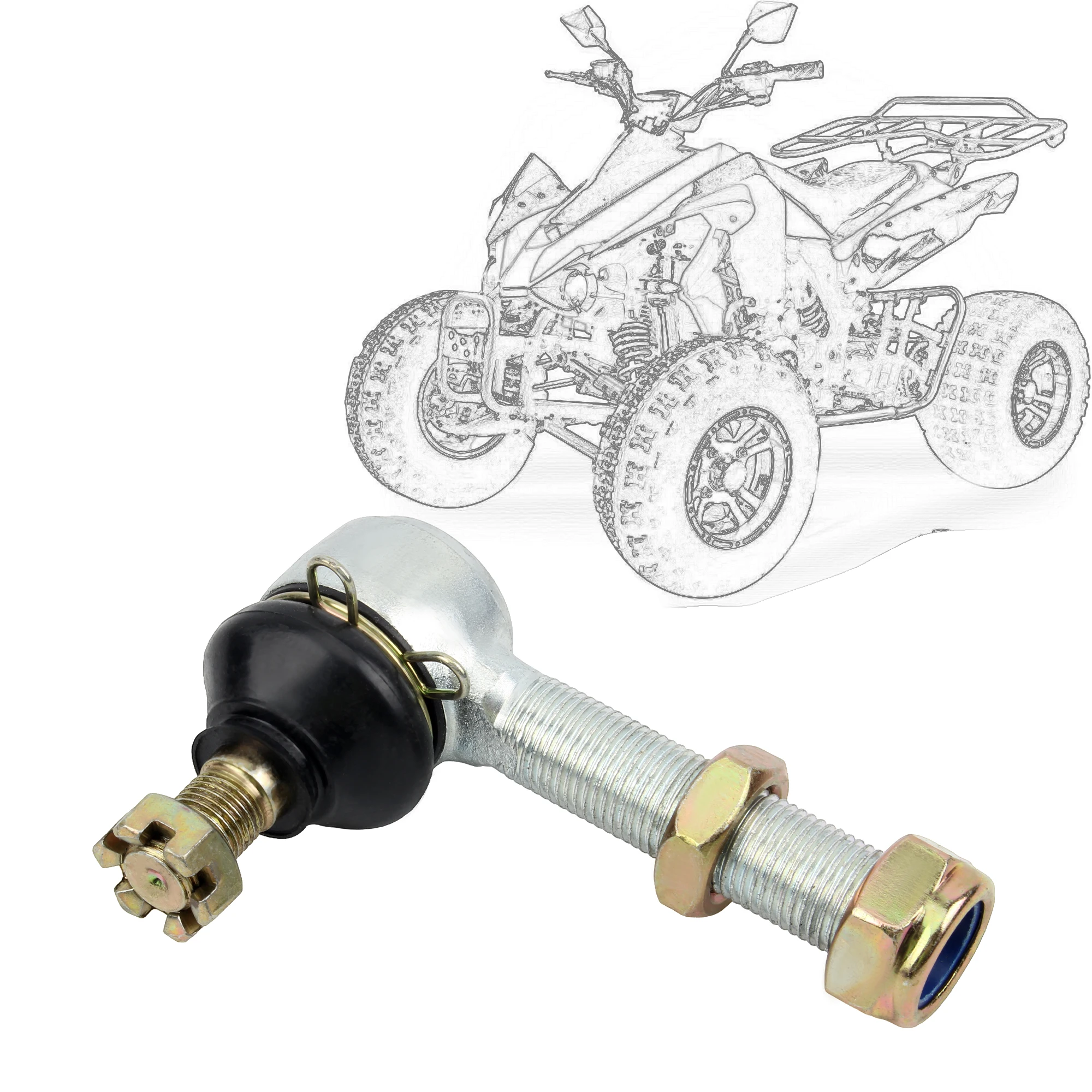 Motorcycle Universal M12 M16 Adjustable Ball joint Kit For 50cc 70cc 90cc 110cc 125cc 150cc 200cc 250cc ATV Dirt Pit Bike Parts