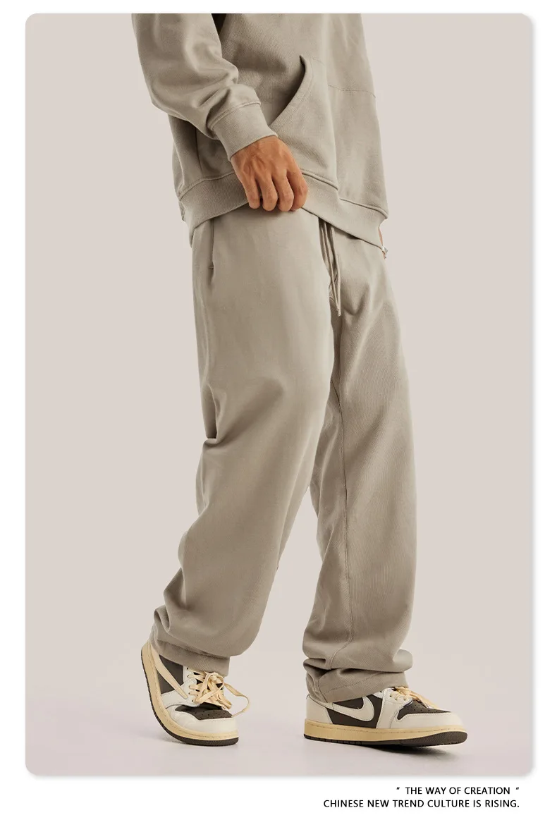2026 autumn sports man straight-leg pants men's casual trousers multiple color options adolescent sweatpants free shipping
