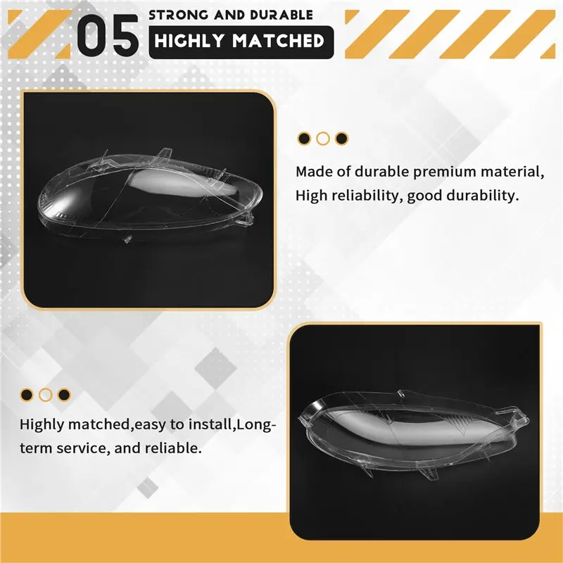 لمازدا MX5 2001 2002 2003 سيارة العلوي قذيفة قناع شفاف عدسة عاكس الضوء اليسار