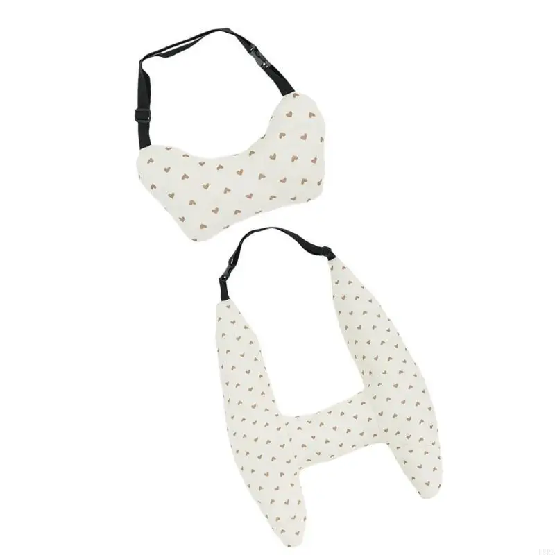 وسادة سفر مطبوعة على شكل حرف H وسادة نوم للسيارة وسادة داعمة للرأس وسادة نوم آمنة للأطفال L8RB #3