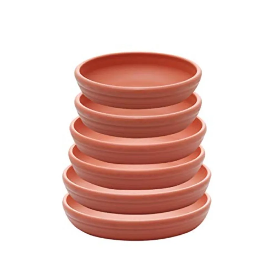 

Round Plastic Plant Saucer Drip Tray Set of 6 for Indoor Outdoor Home Garden Flower Plant Container Flower Pot Pallets (5.8''+7