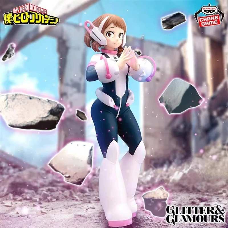 Banpresto GLITTER&GLAMOURS Ochaco Uraraka My Hero Academia Boku No Hero Academia Anime Painted Static Prize Figure Complete AS view 2
