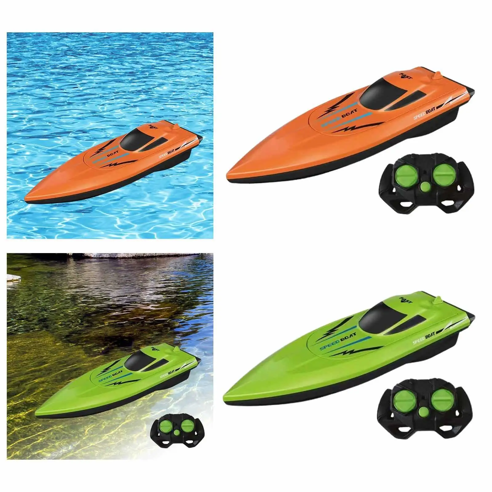 RC Boat Fast Speed Gift Waterproof Bathtub Toy Boat for Bathtub Outdoor Kids