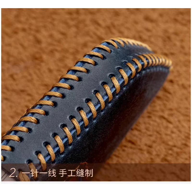 Premium Leather Keycase  Smart Key Card Holder for AITO M5 - Luxury Protective Case for Huawei Wenjie Car Key