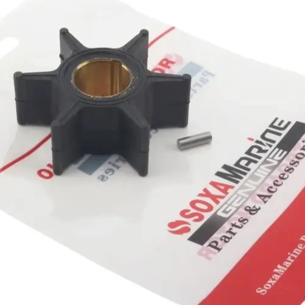 

763982 Water Pump Neoprene Impeller & Pin For Evinrude Johnson OMC 2 Stroke 20 25 28 30 35 HP Outboard 388702 389983