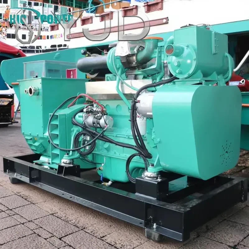 CumminsPerkin Weichai 10kva 25kva 50kva 60kw 100kw 200kw 500kw 1000kw 1600kva 3 Phase 50/60hz Diesel Generator Set for Marine