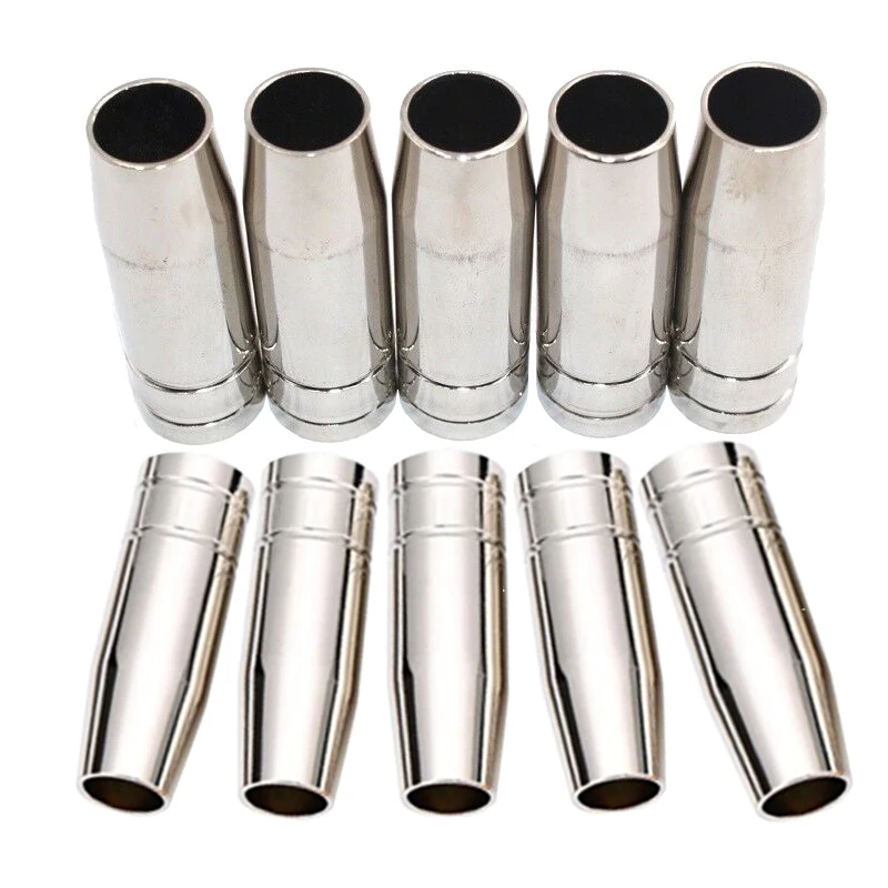 10pcs 15AK Gas Nozzle MIG Welding Gun Tip Nozzle Shield Cup for MB 14AK MIG Welding Torch