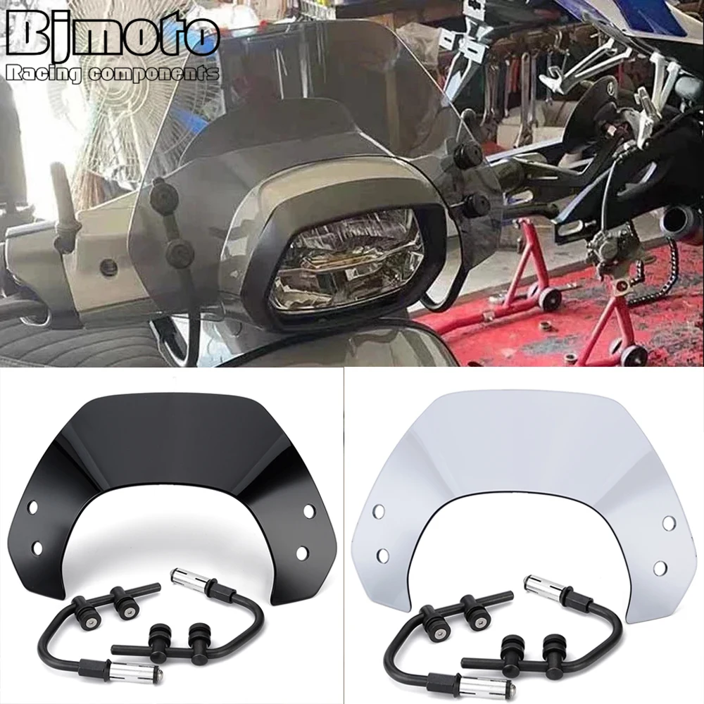 

Windscreen Windshield Motorcycle Wind Deflector For Vespa Sprint 125 150 2016 2017 2018 2019 2020 2021 2022