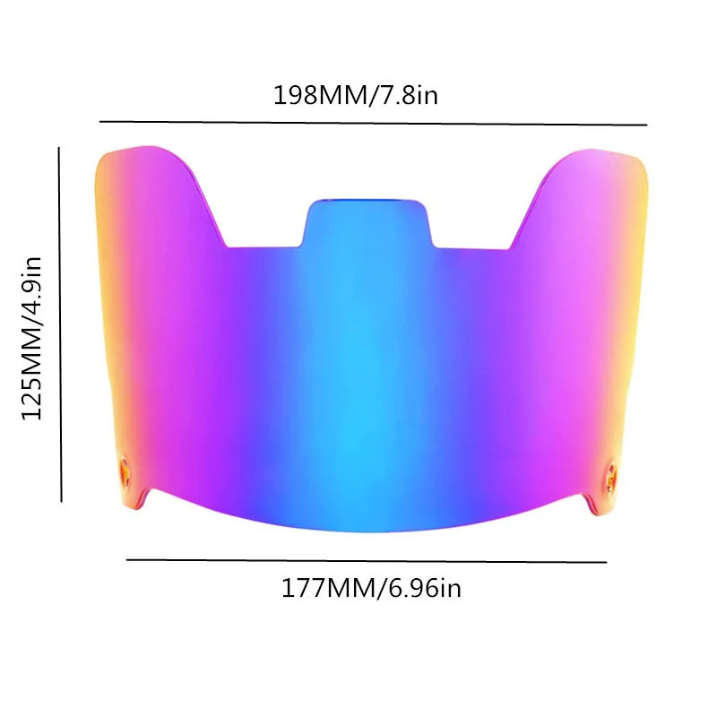 Osłona na kask Rugby uniwersalne gogle do futbolu amerykańskiego tęczowa osłona na oczy sprzęt do treningu Rugby akcesoria piłkarskie