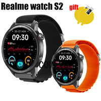 3in1 Band For Realme watch S2 Strap Nylon Soft Bracelet Bands Belt Screen Protector film