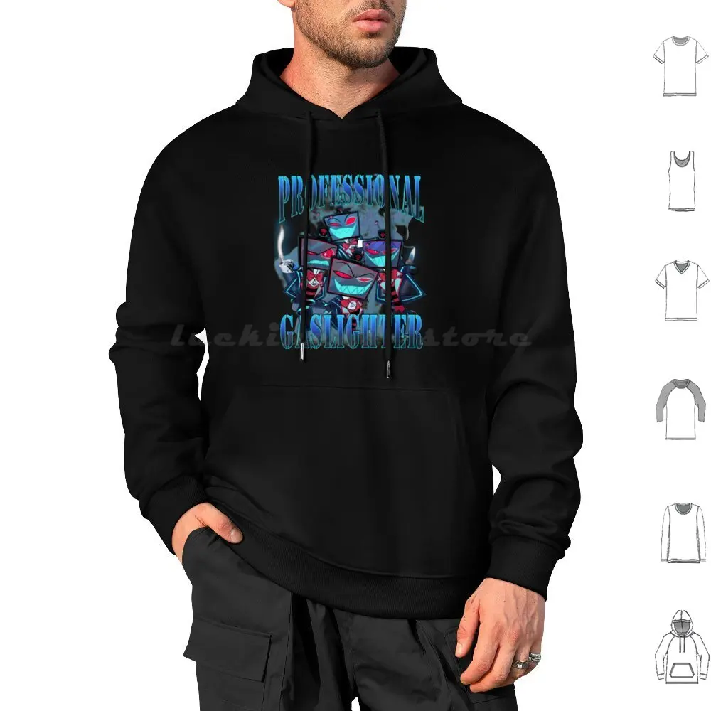 Vox Professional Gaslighter Hoodies Long Sleeve Vox The Tv Demon Tv Demon Vox Vox Hazbin Gaslight Gaslighter Fire Funny