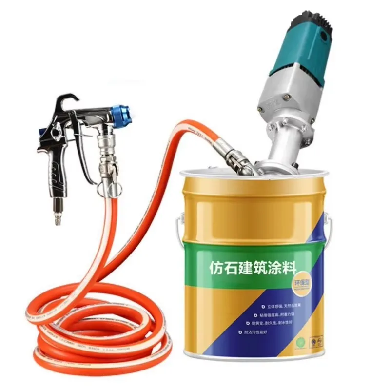 Multi-Functional Small Steel Spraying Machine For Real Stone Paint Putty Waterproof And Fireproof For Plaster Application