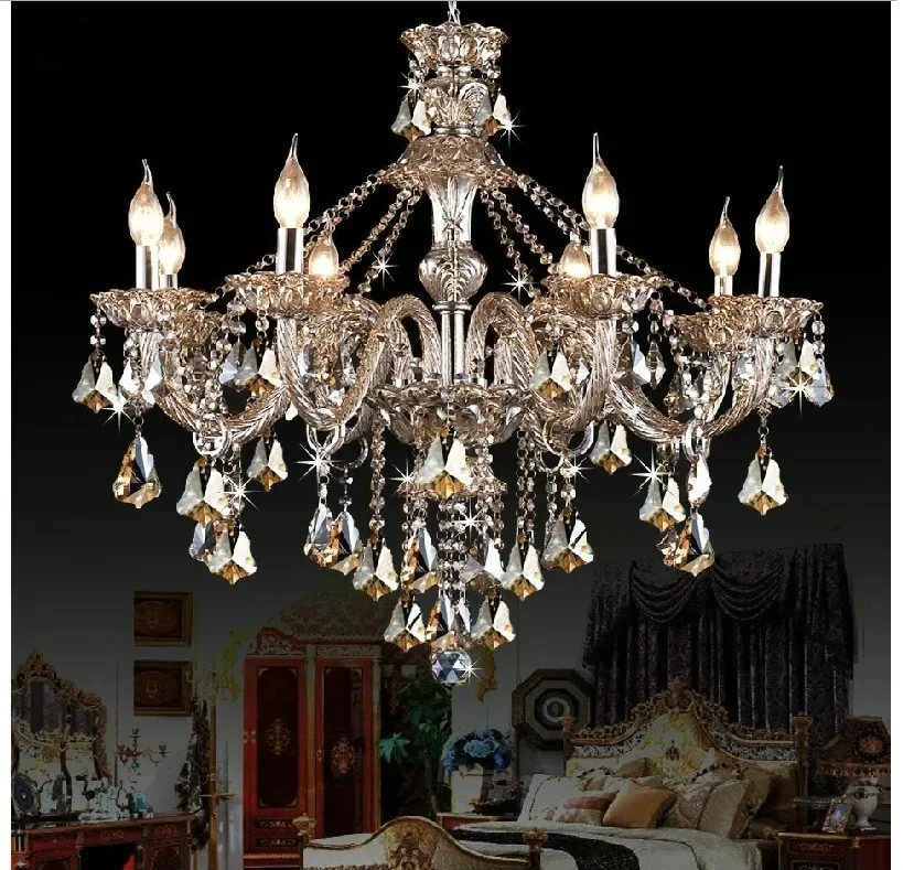 8 Arm Chandelier crystal light vintage crystal Chandelier for living room lights Modern Luxury