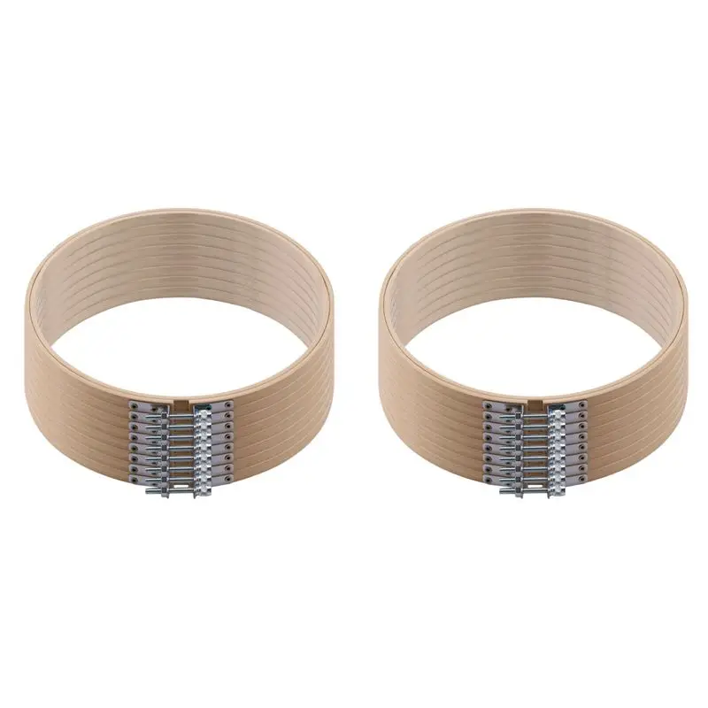 

ABWZ-16 штук, 8-дюймовые деревянные круглые пяльцы для вышивания, регулируемые бамбуковые кольца для вышивки крестом, оптом