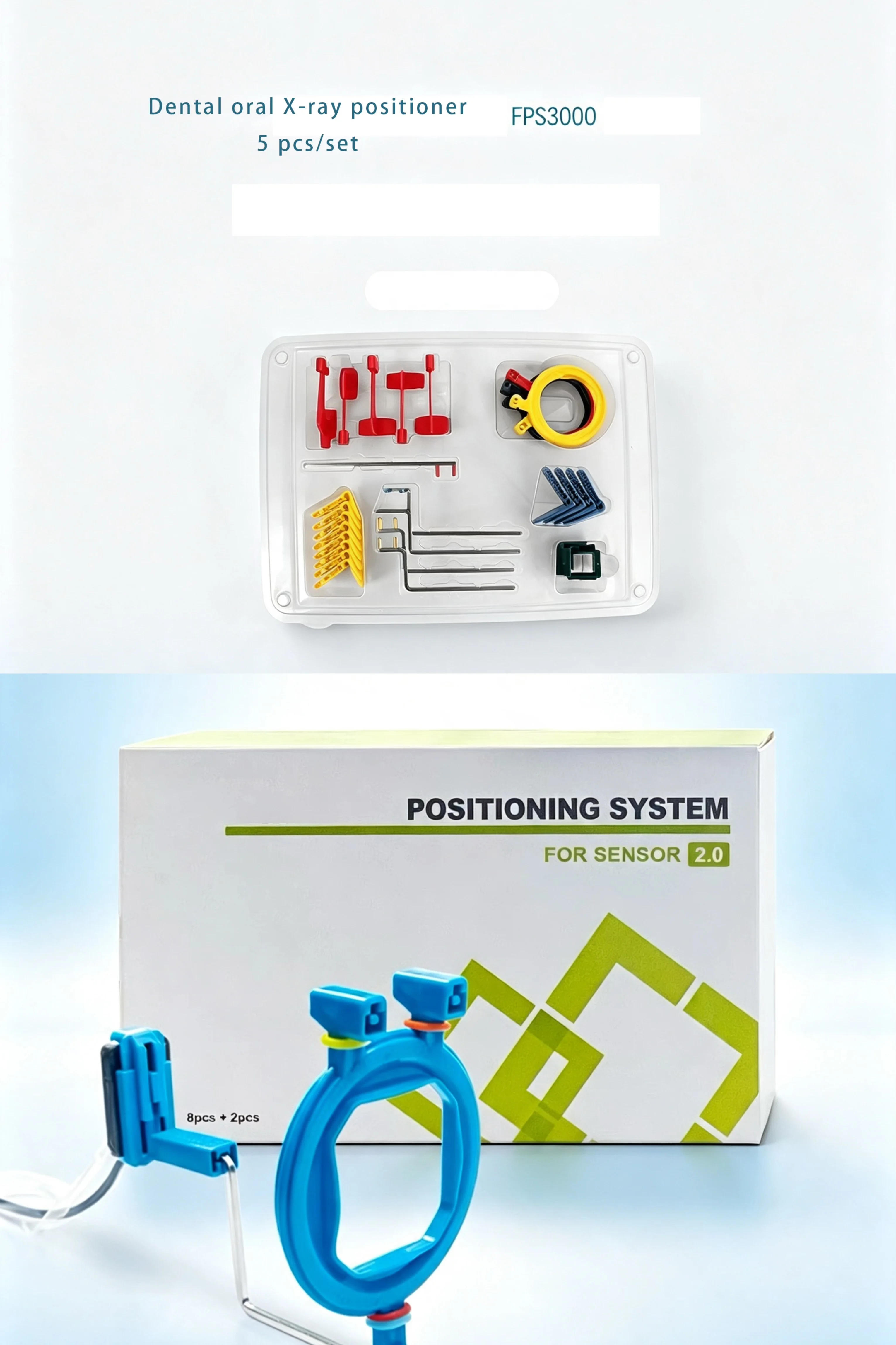 Dental X‑ray Film Sensor Positioning System Color‑Coded Aiming Ring Bite Block Autoclavable Instrument For Clinic Radiography