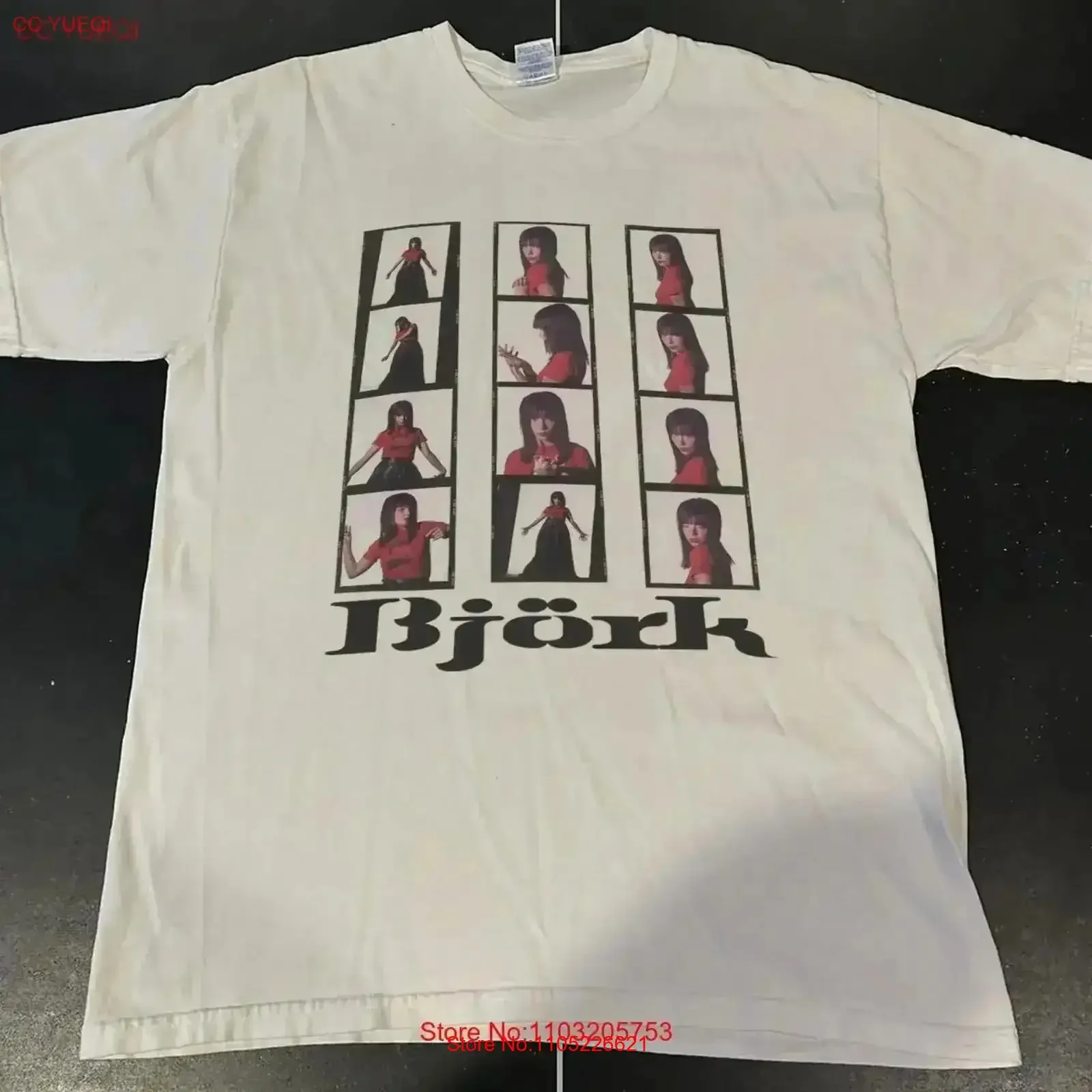 Bjork T Shirt White S 5XL For Fan VN4104 vintage Washed homme fashion Comfortable streetwear Top Everyday Wear vintage Washed
