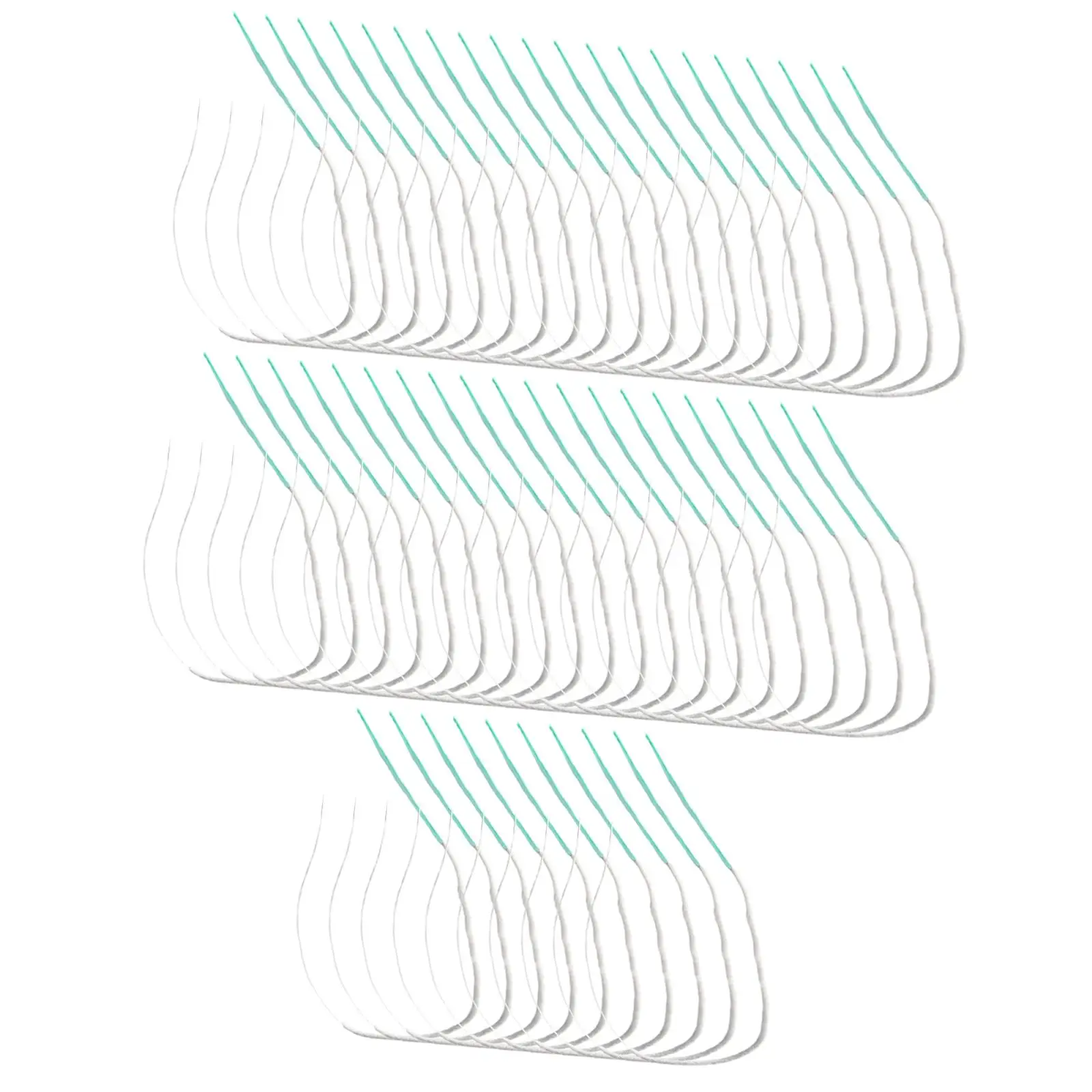 

50x Floss Threaders Essentials Tool Maintaining Portable Multifunctional