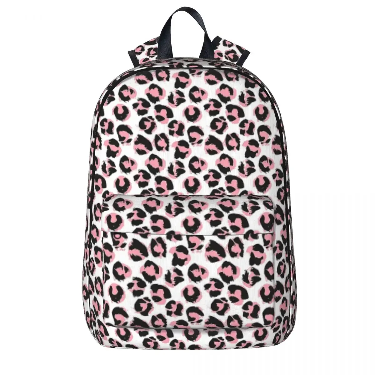 Sacs à dos léopard rose pour enfants, sac de livre de grande capacité, sac à dos pour ordinateur portable, sac à dos de voyage étanche, sac d'école