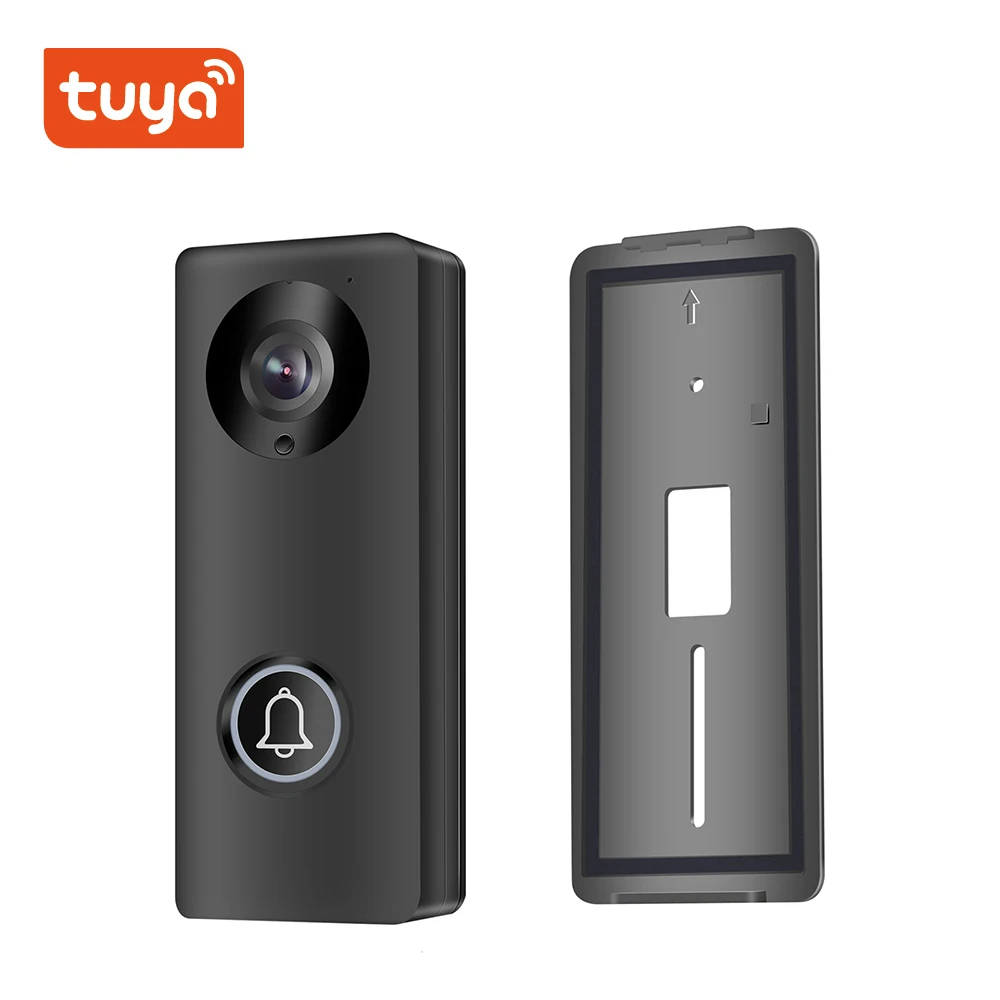 2MP 1080P Tuya APP  Wireless WIFI Doorbell Support RJ45 48V POE Intercom Video Door Phone With Indoor Chime Visual Doorviewer