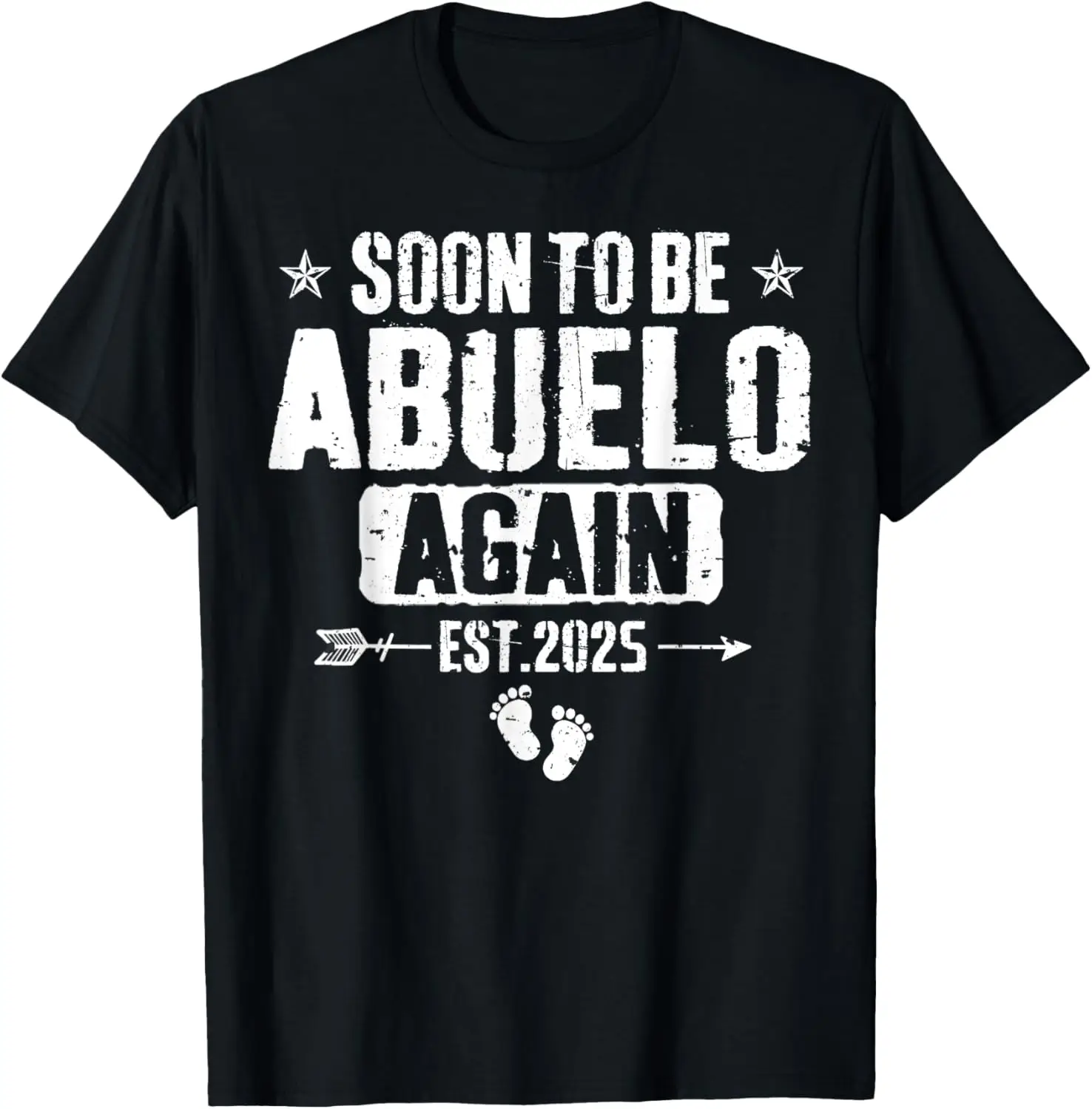 Vintage Soon To Be Abuelo Again Est 2025 T-Shirt