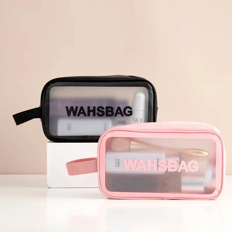 1PC Large Capacity Waterproof Transparent Travel Cosmetic Bag - Portable and Organized Storage for Makeup and Toiletries image 5