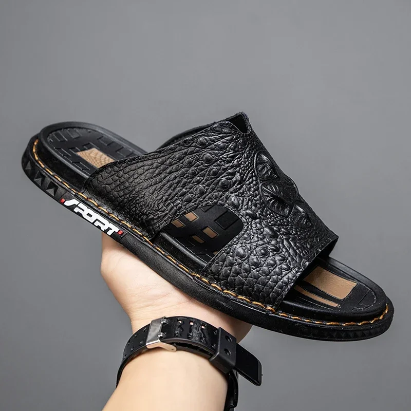 Lazy Easy Wear Summer Unisex Slippers Flat Anti Slip Convenient Design Student Daily Outdoor Walking Shoes