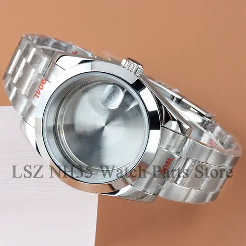 For 36mm/39mm Datejust Case Stainless Steel NH35 Watch Case Fit Seiko NH35 NH36 Movement 28.5mm Dial Polish Oyster Watchband - Image 27