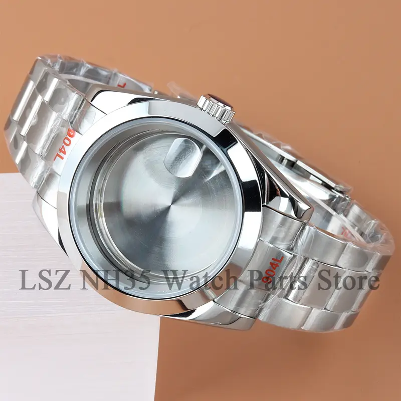 For 36mm/39mm Datejust Case Stainless Steel NH35 Watch Case Fit Seiko NH35 NH36 Movement 28.5mm Dial Polish Oyster Watchband - Image 27