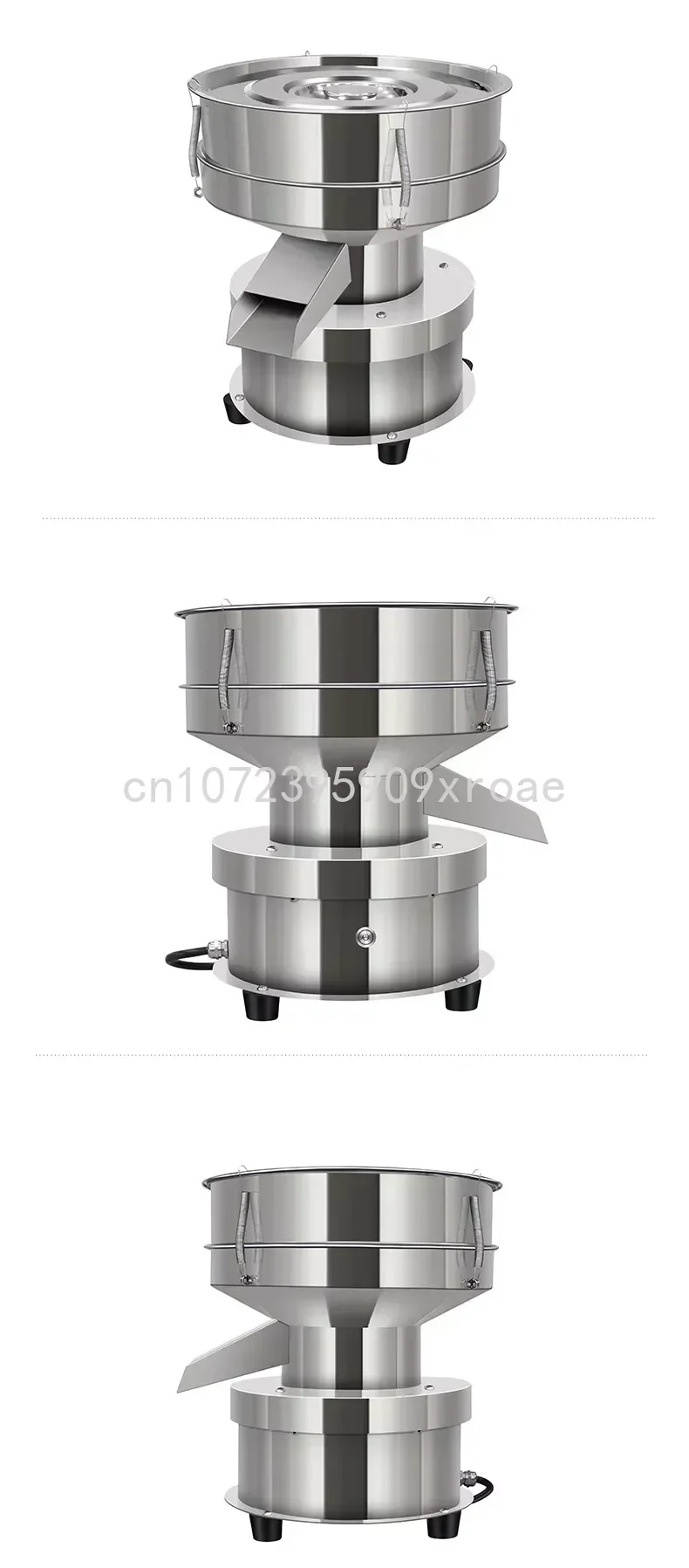 Small Table Top Automatic Vibrating Sifter Shaker Machine Industrial Food Processing for Powder with 80 Mesh Screen Sieve