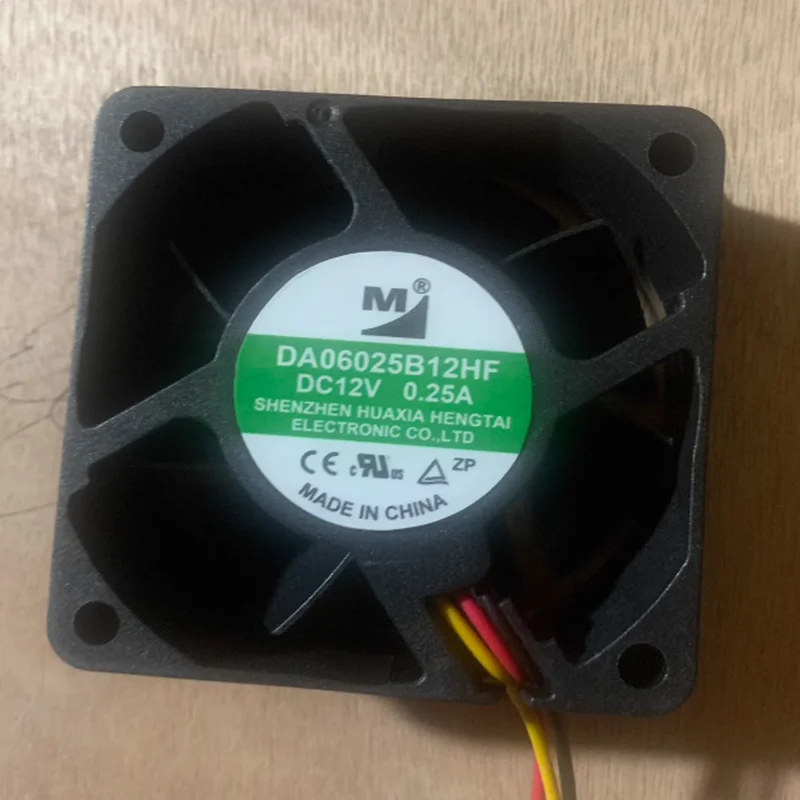 1pcs DA06025B12HF 6025 12V 0.25A 6CM 3-wire inverter cooling fan