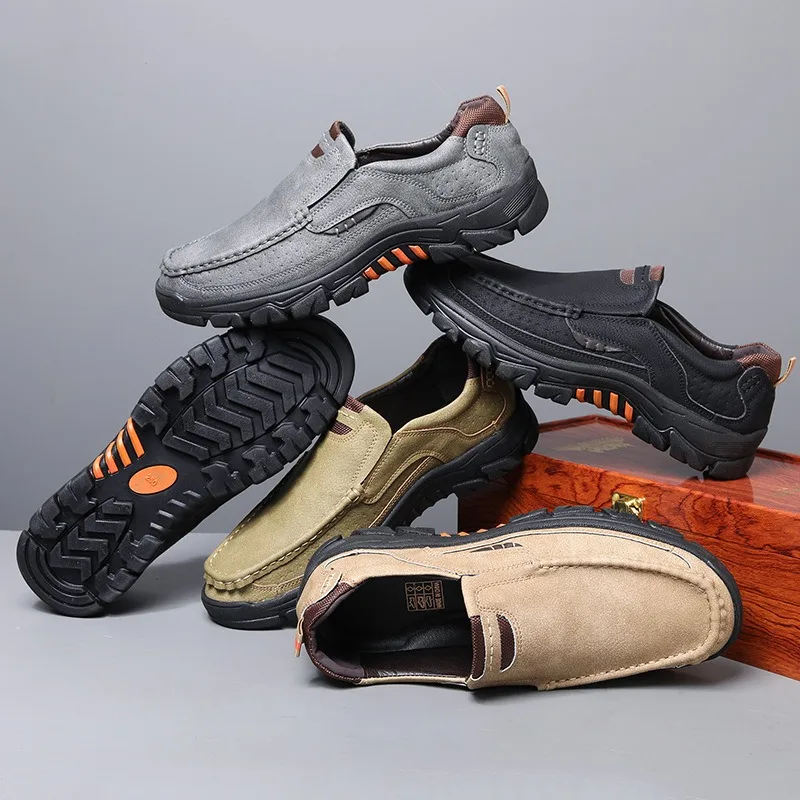 luxury loafers shoes for man premium quality designer shoes PU leather casual shoes men outdoor barefoot casual business