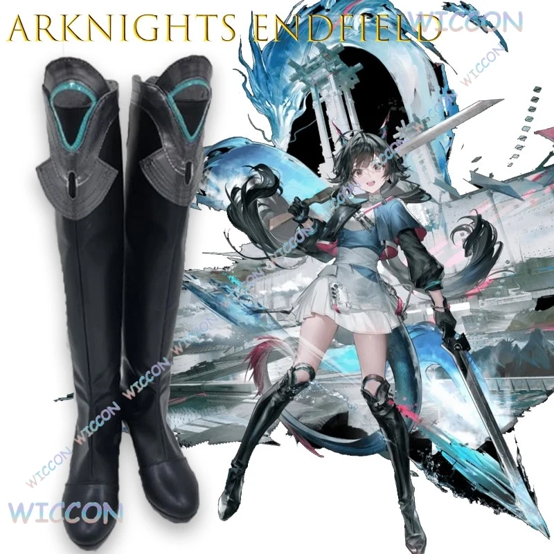 

Arknights Character Shoes Endfield Laevatein Cosplay Boots High Heels Surtr Yvonne Seth Chen Qianyu Halloween Party Game Costume
