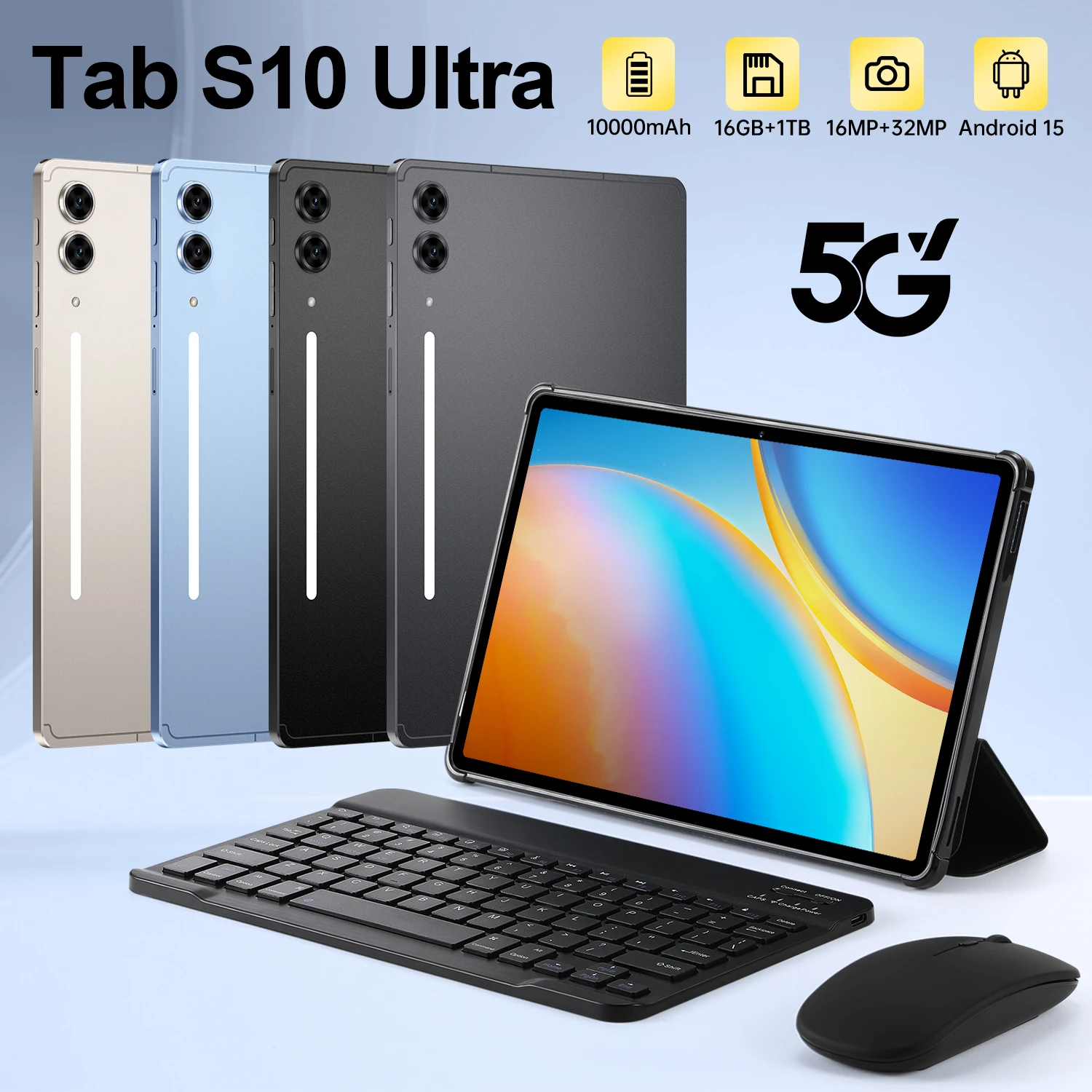 

2025 New Original Tab S10 Ultra Snapdragon 10.1inch High-Definition Screen Global 10000mAh 5G Dual Card WiFi Tablet