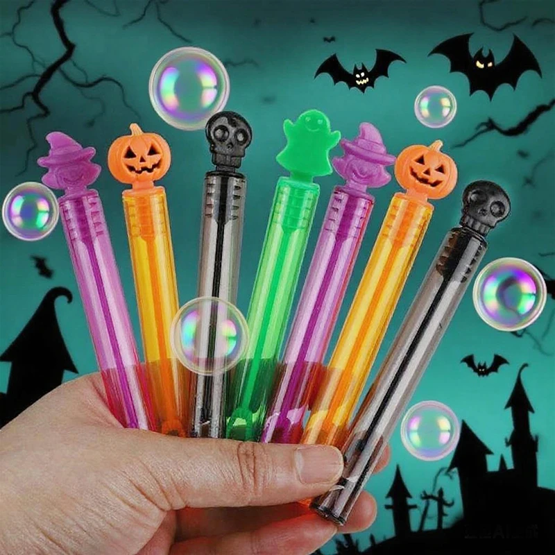 12/24 stücke Halloween Blase Seife Flasche Zauberstäbe Kürbis Seife Flasche Rohr Halloween Party Geschenk Kinder Gefälligkeiten Pinata Füllstoff für Gäste