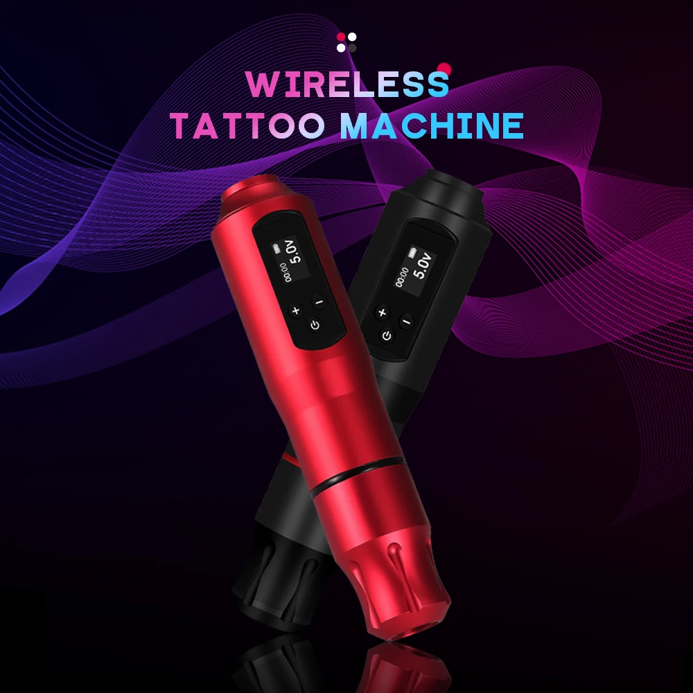 Tuffking Wireless Tattoo Pen -Rotary Tattoo Machine, Digital LED Display, Tattoo Machine For Precise Make Up Tattooing