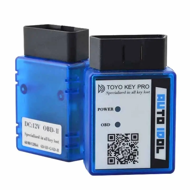 Toyo Key Pro OBD2 OBD 2 Support for Toyota 128 80 40 BIT ( 4D-H , 4D , 4D-G ) All Key Lost for Toyota Auto Key Programmer