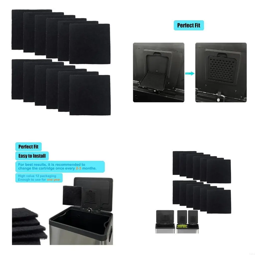 

Пакет из 12 быстрого установки фильтров по восстановлению запаха для универсального мусора в области заправки x3uc