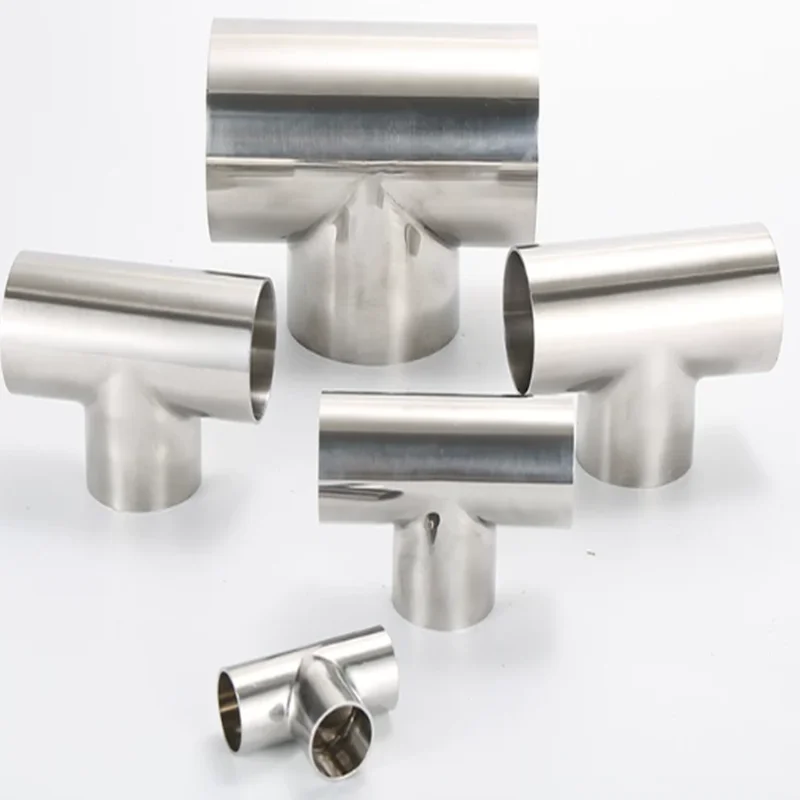 Outer Diameter 12.7/16/19/22/25/28/32/38/45/51/57/63/76/89mm 304 Stainless Steel Sanitary Tee/R/Y Shape Weld Pipe Fitting