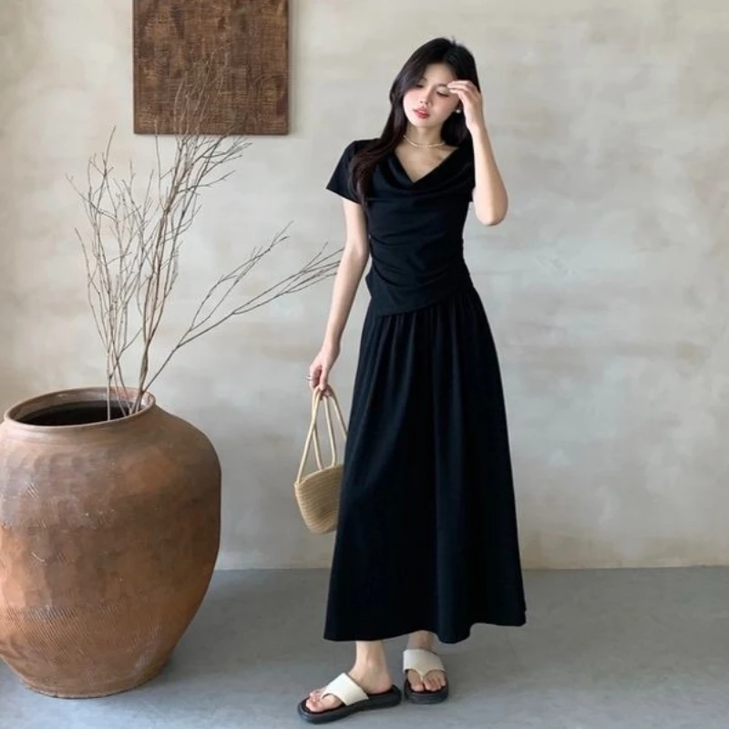 

Офисные комплекты юбок из 2 предметов для женской одежды, новые поступления, одежда Y2k, одинаковые летние модные комплекты 2025, стильный женский наряд Co Ord