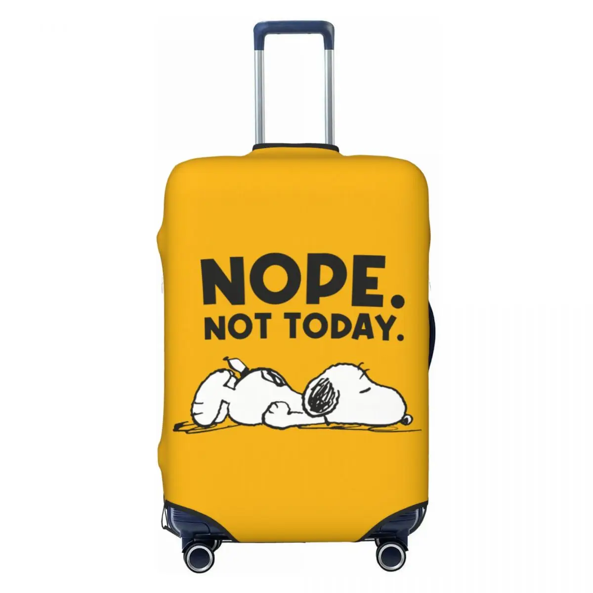 

Funny Nope Not Today Snoopy Luggage Cover Protector Elastic Funny Beagle Dog Travel Suitcase Covers