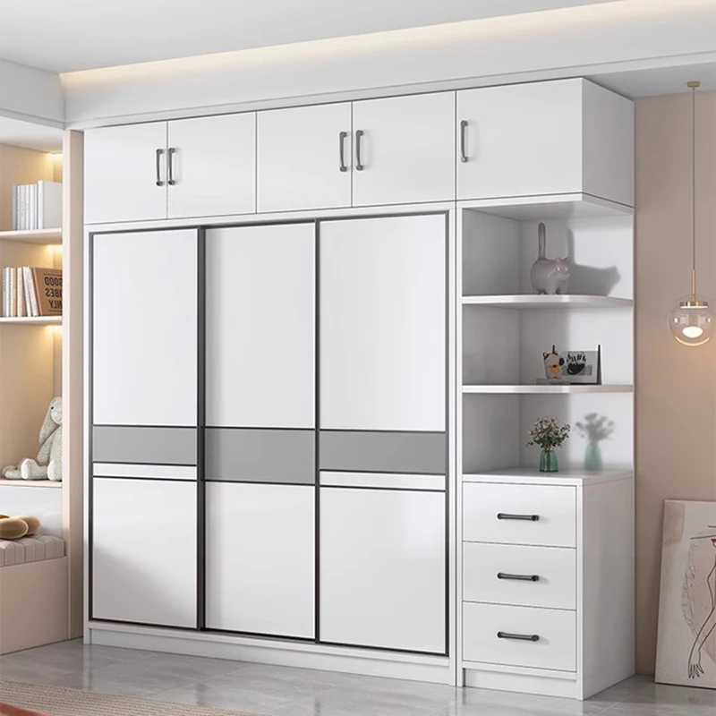 Минималистичный современный шкаф, ящики, полки, органайзер для хранения, перегородки для гардероба, деревянная витрина, ткань, мебель Muebles для комнаты