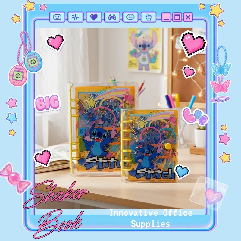Acrylic Shake Book A5 A7 Stitch Creative Cards Stationery Diary Handbook DIY Collection Loose-Leaf Book Love Exclusive Gift