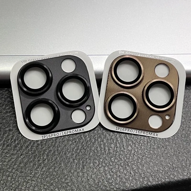 iPhone 16 17 Pro Max Plus カメラレンズプロテクター 強化ガラス メタルレンズリングキャップ iPhone 13 Mini Pro Max ケース用