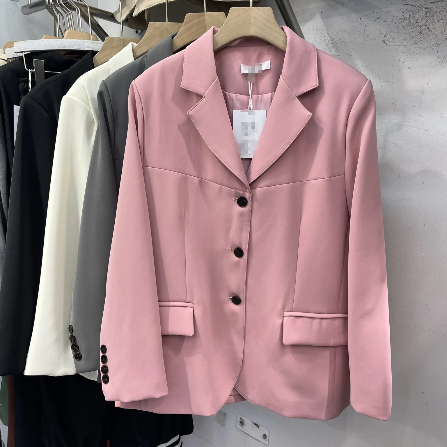 SuperAen Korean Style 2026 Autumn New Fashion Solid Color Loose Casual Jacket for Women Casual Suit Coats