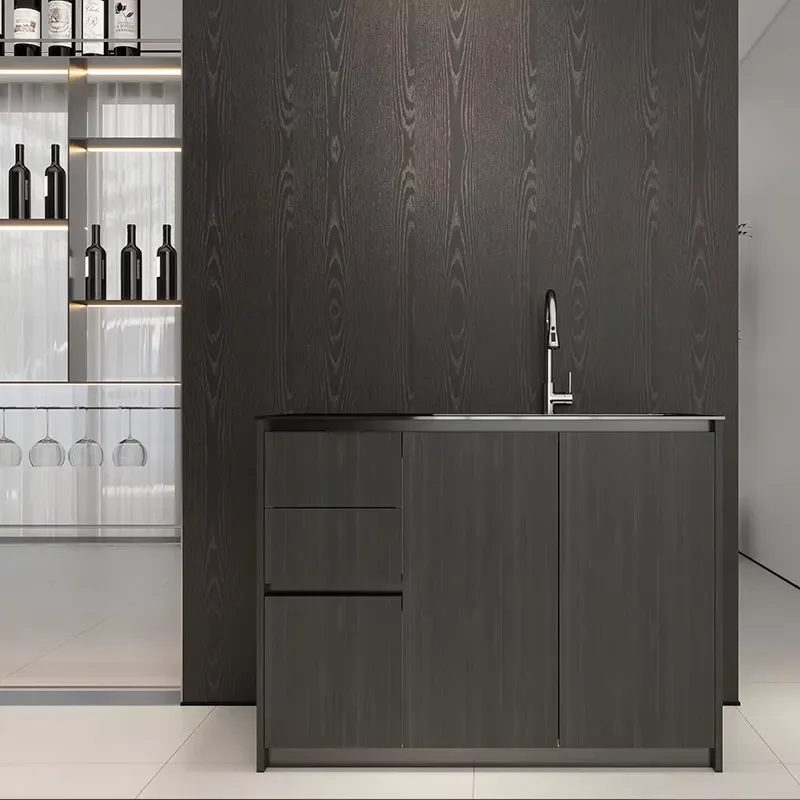 2025 New Modern Stainless Steel Cabinet Balcony Storage Waterproof Cabinets Balcony Laundry Cabinet