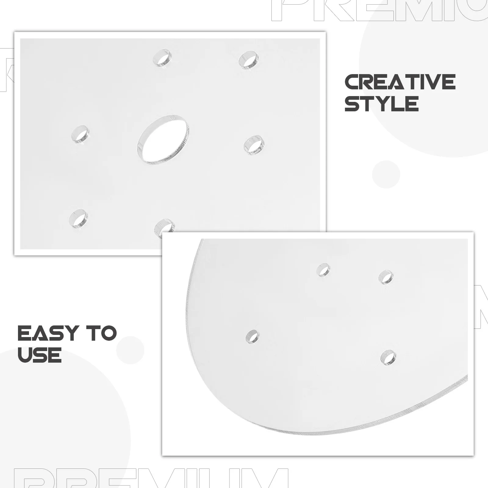 Acrylic Inch Round Reusable Fishing Aquarium Cover Transparent High Clarity Escape Proof