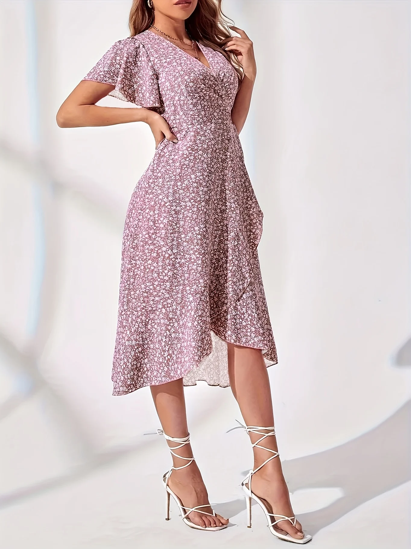 فستان نسائي منسوج كبير الحجم كاجوال بوهيمي ماكسي صيفي على شكل حرف A ملابس طويلة بطول كامل #3